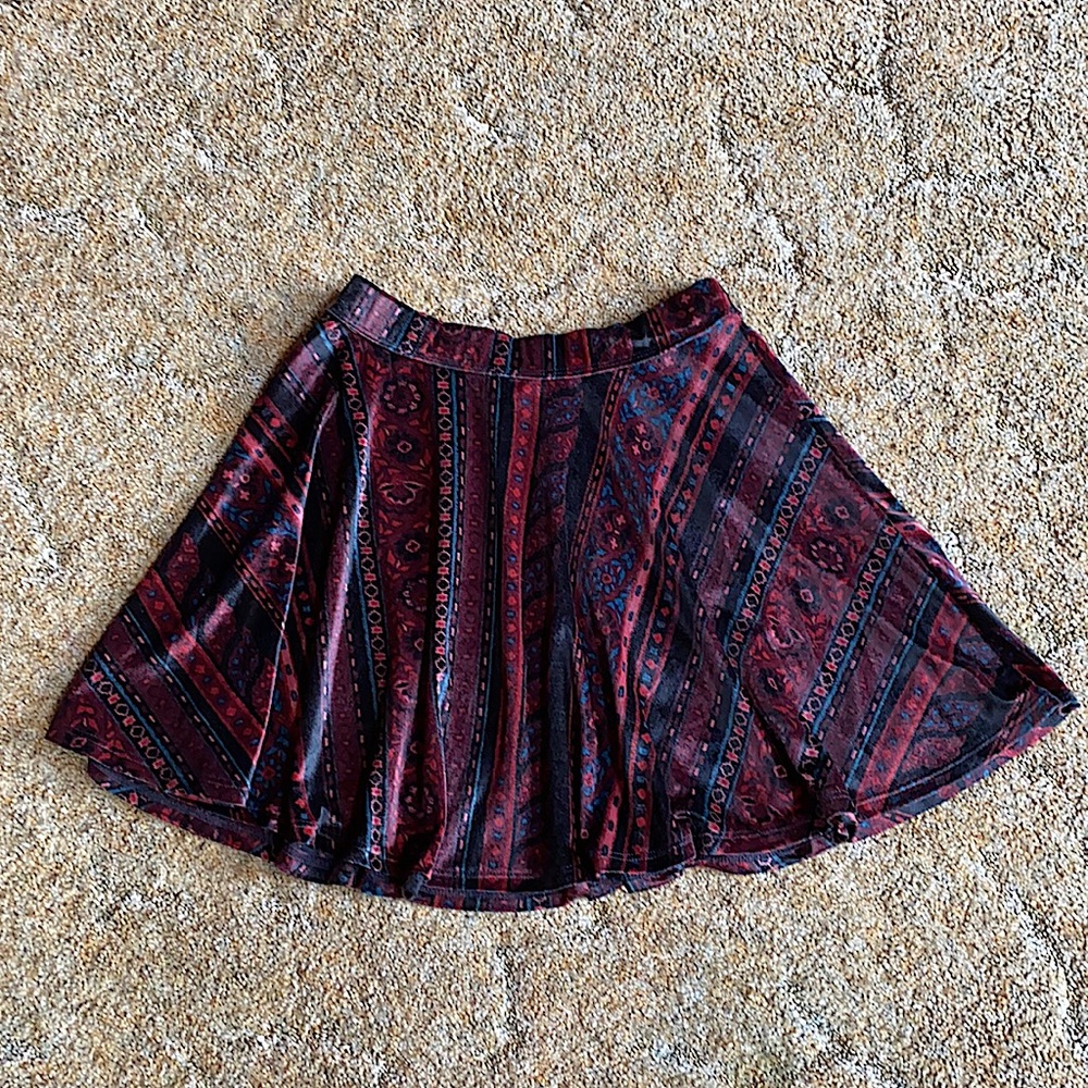 Hollister patterned skater skirt